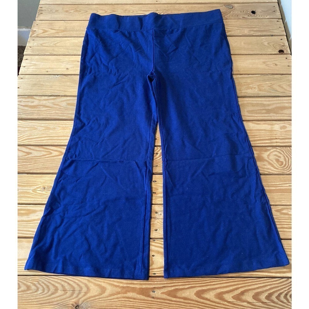 NEW LOGO by Lori Goldstein Knit Traveler Pants Petite 1XP Women’s Blue